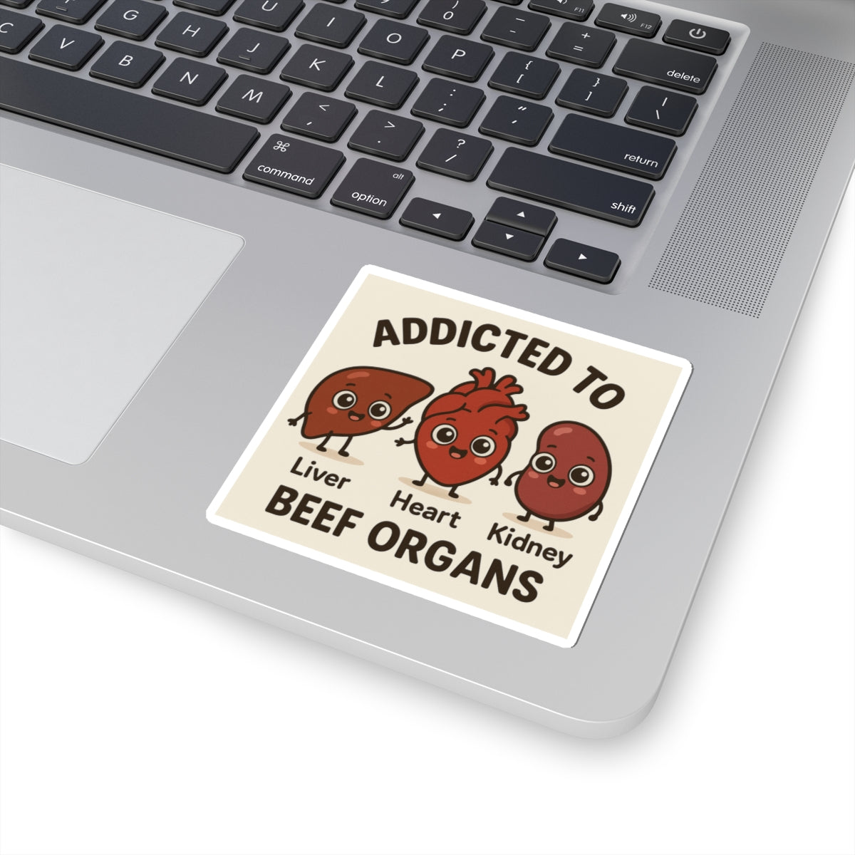 Addicted to Beef Organs Stickers - Fun & Whimsical Kawaii Design for Food Lovers